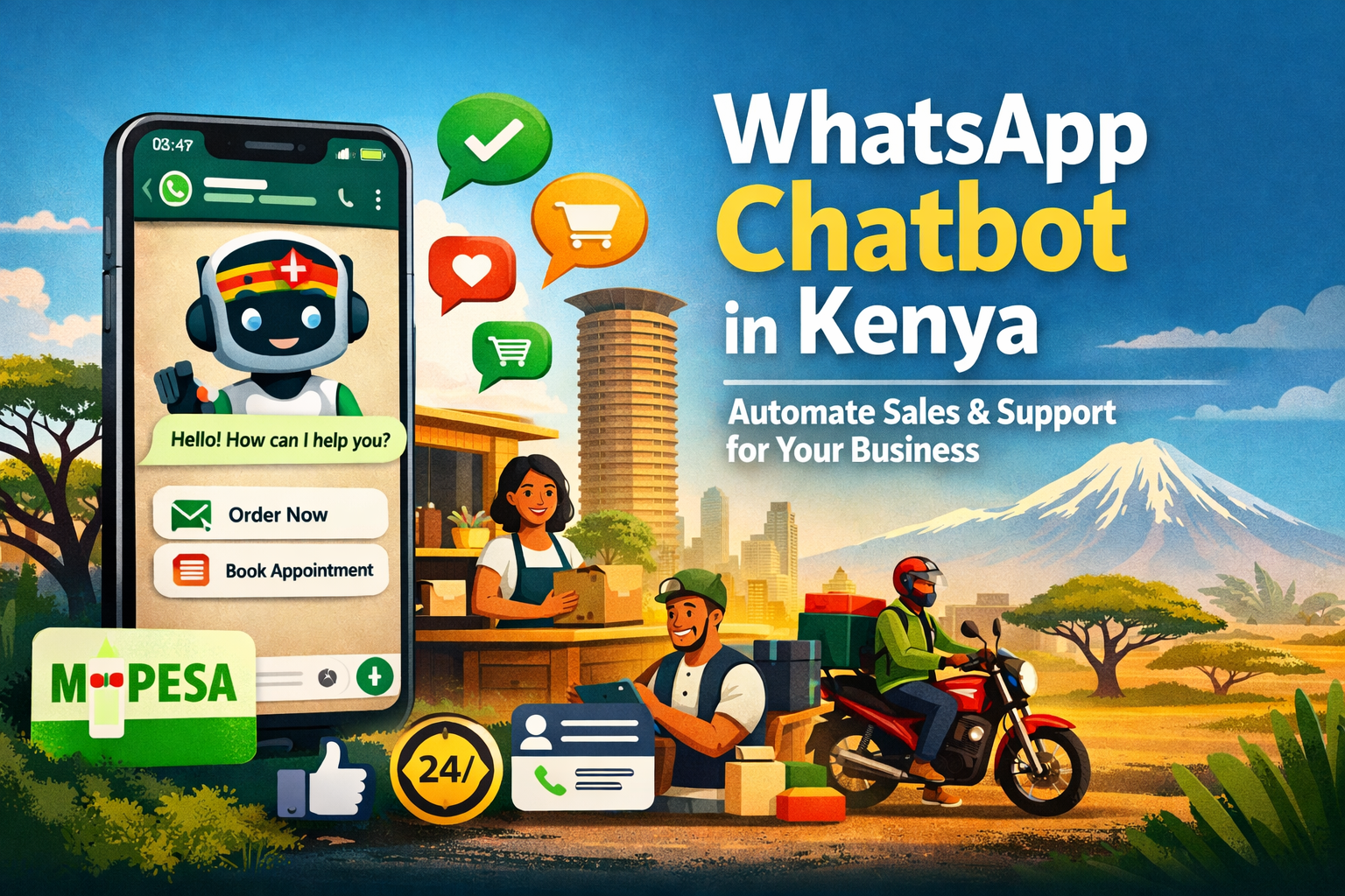 WhatsApp chatbot in Kenya